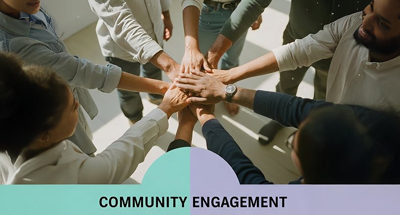 Community engagement through social media marketing with a local business team collaborating and building audience interaction in Bihar