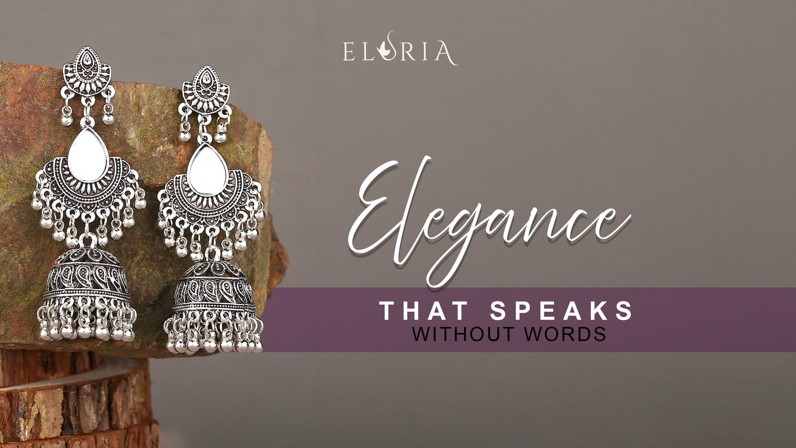 Elegant silver earrings by Eluria Jewellery showcasing premium jewellery collection